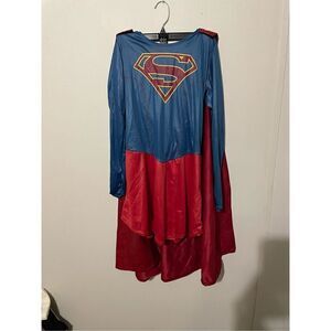 Dc Comics Super Girl Kids Girls Small Halloween Costume Dress Cape NWOT